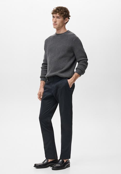 MANGO - Pantalon Prato - Navy