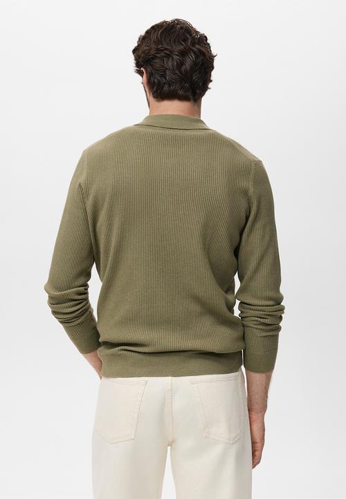 MANGO - Polo Antiguas - Dark Green