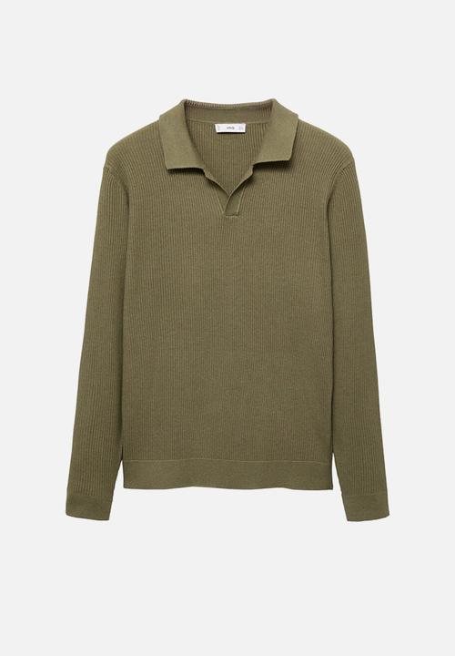 MANGO - Polo Antiguas - Dark Green