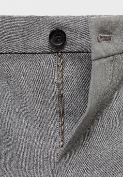 MANGO - Pantalon Bologna - Light Grey Denim