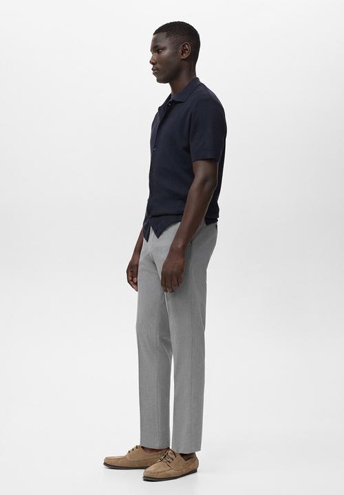 MANGO - Pantalon Bologna - Light Grey Denim