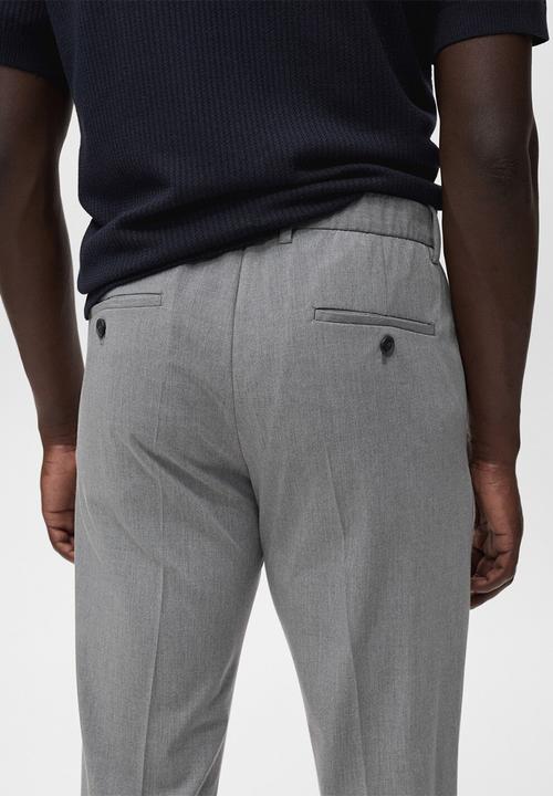 MANGO - Pantalon Bologna - Light Grey Denim