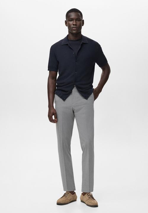 MANGO - Pantalon Bologna - Light Grey Denim