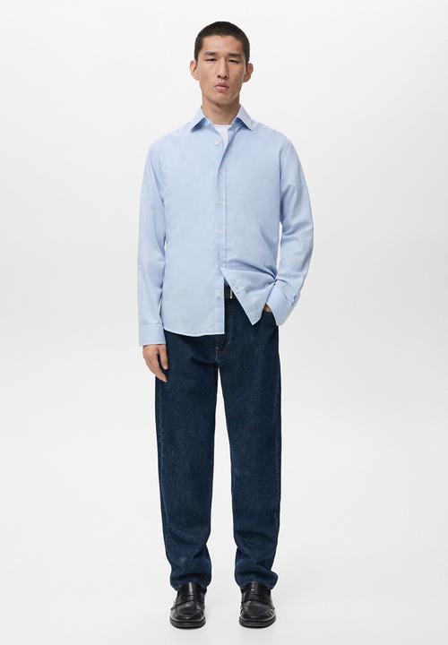 MANGO - Camisa Veirat - Sky-Blue