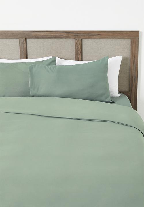 Sixth Floor - Recycled Microfibre Duvet Set - Pistachio