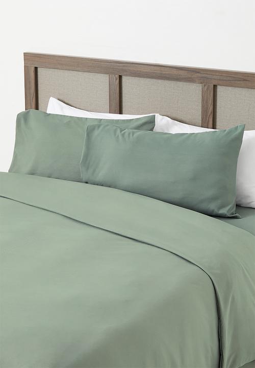 Sixth Floor - Recycled Microfibre Duvet Set - Pistachio