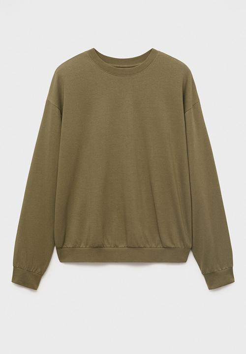 MANGO - Sudadera Rawsweat - Khaki