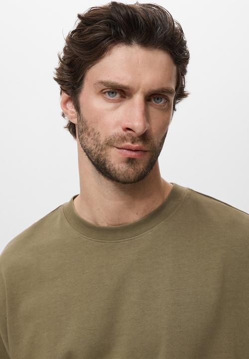 MANGO - Sudadera Rawsweat - Khaki