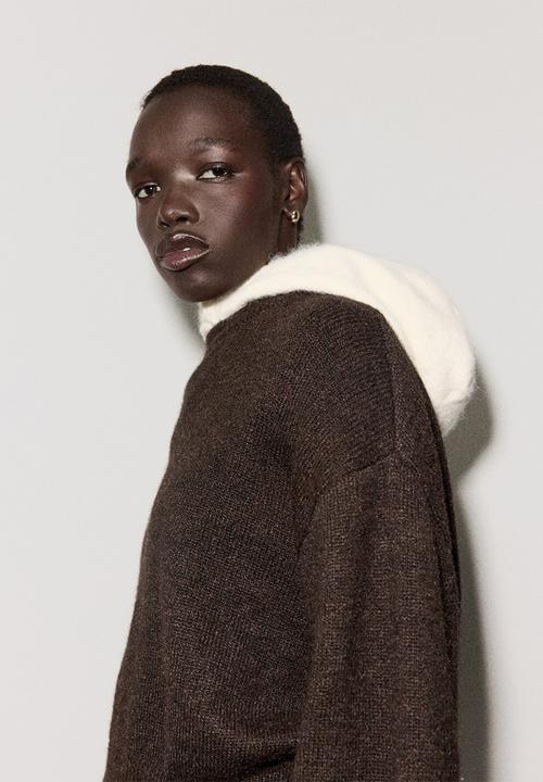MANGO - Sweater alpi - dark brown