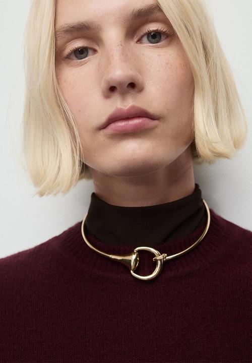MANGO - Sweater seedsun - dark red