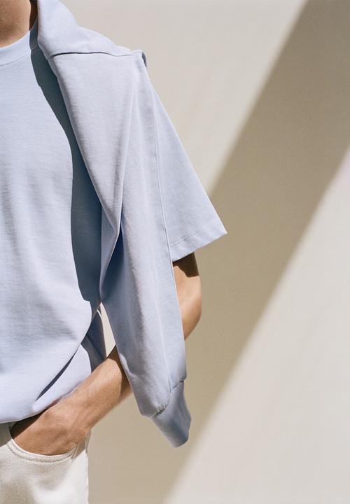 MANGO - Sudadera Rawsweat - Sky Blue