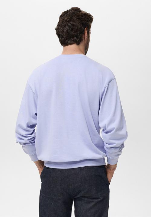 MANGO - Sudadera Rawsweat - Sky Blue