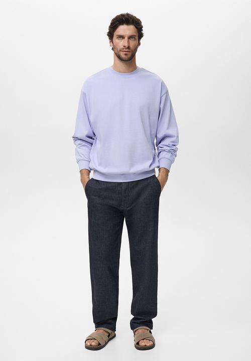 MANGO - Sudadera Rawsweat - Sky Blue