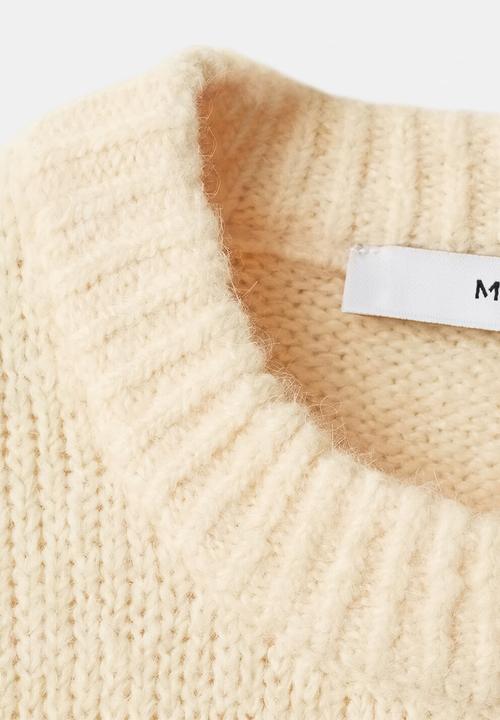 MANGO - Sweater revuelto - light pastel yellow