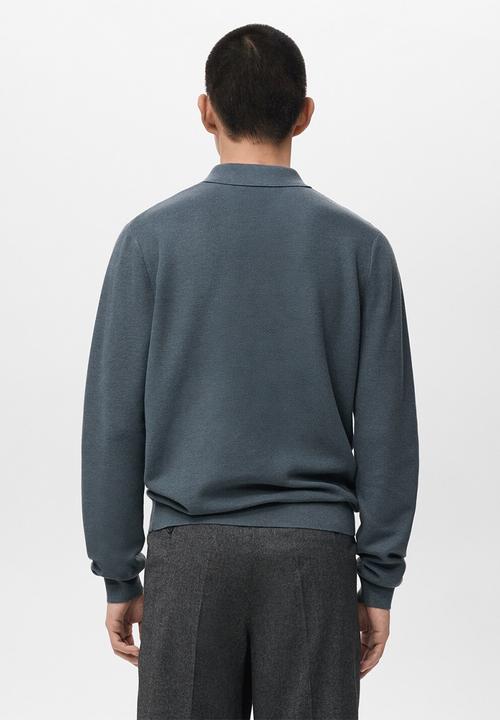 MANGO - Polo Tens - Dark Blue