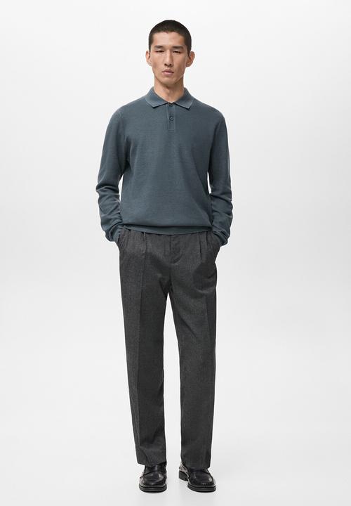 MANGO - Polo Tens - Dark Blue