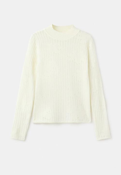 MANGO - Sweater delulu - light beige