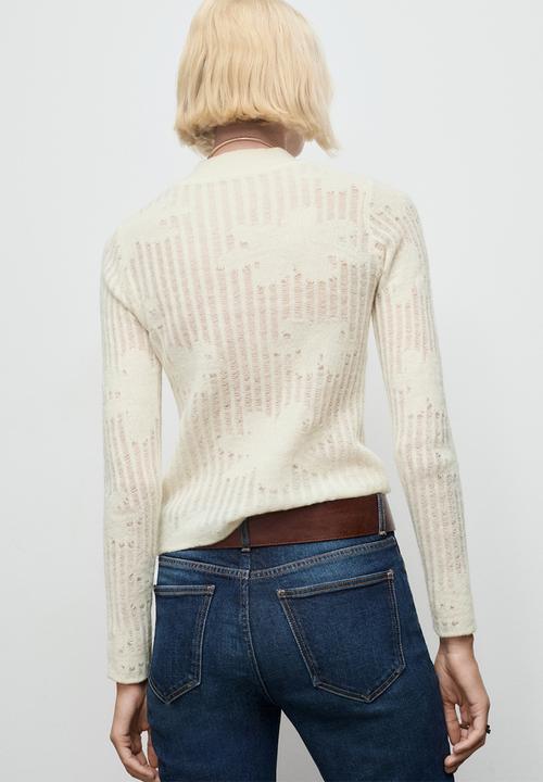 MANGO - Sweater delulu - light beige