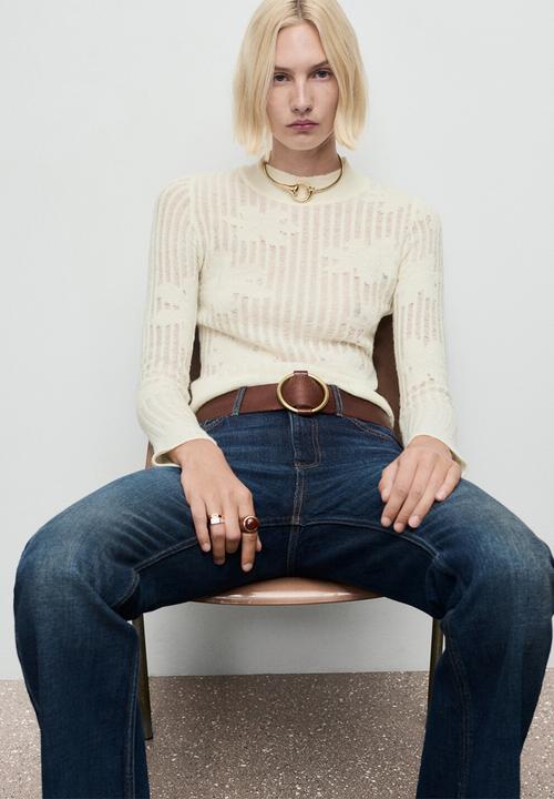MANGO - Sweater delulu - light beige