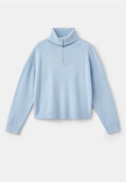 MANGO - Sweater latonis - light pastel blue
