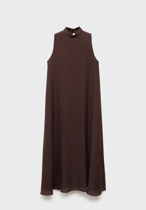 MANGO - Dress Safari - Dark Brown
