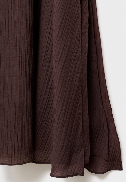 MANGO - Dress Safari - Dark Brown
