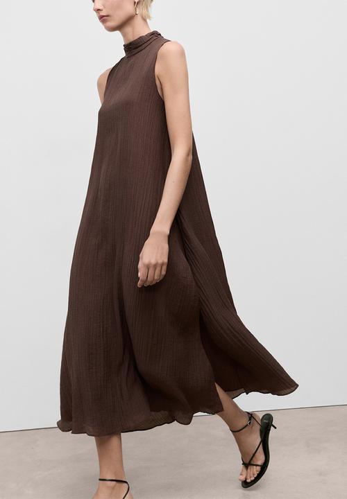 MANGO - Dress Safari - Dark Brown