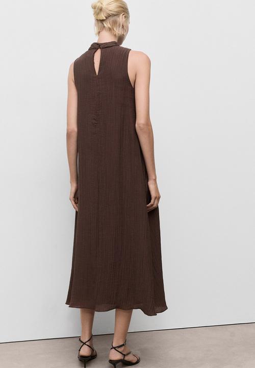 MANGO - Dress Safari - Dark Brown