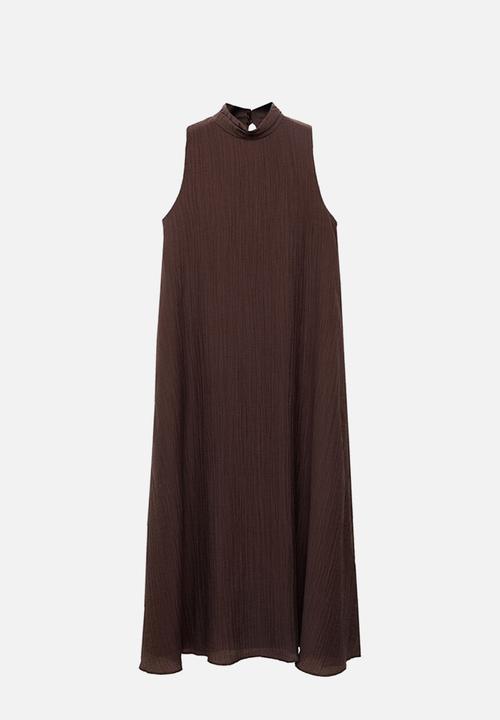 MANGO - Dress Safari - Dark Brown