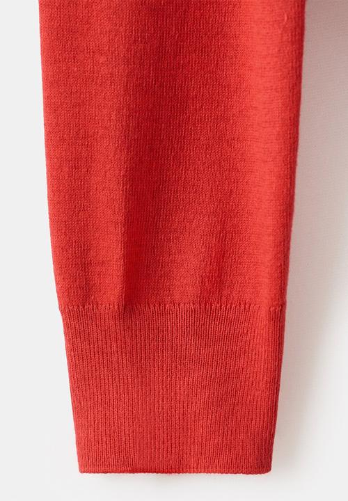 MANGO - Sweater lucca - dark orange