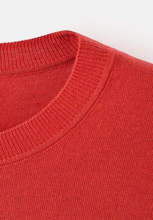 MANGO - Sweater lucca - dark orange