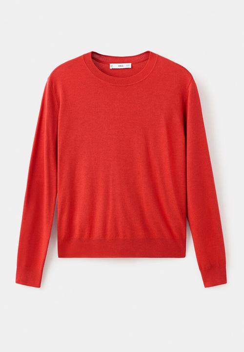 MANGO - Sweater lucca - dark orange