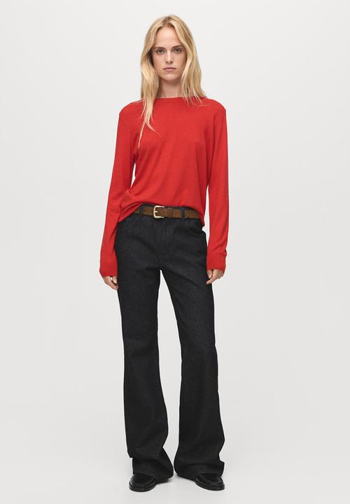 MANGO - Sweater lucca - dark orange