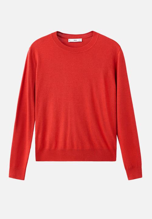 MANGO - Sweater lucca - dark orange