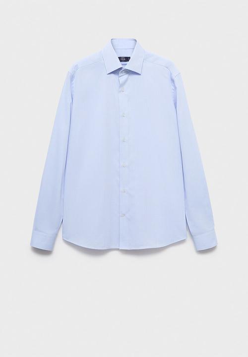 MANGO - Camisa Giro - Sky Blue
