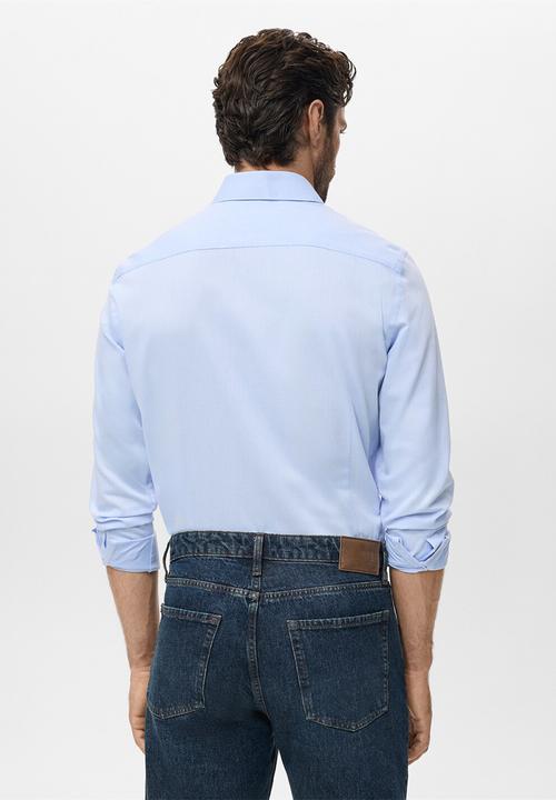 MANGO - Camisa Giro - Sky Blue