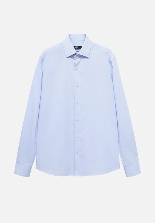 MANGO - Camisa Giro - Sky Blue