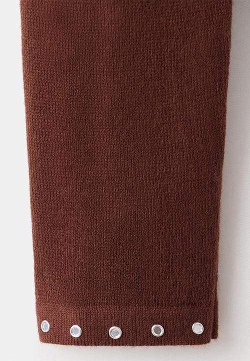 MANGO - Sweater study - brown