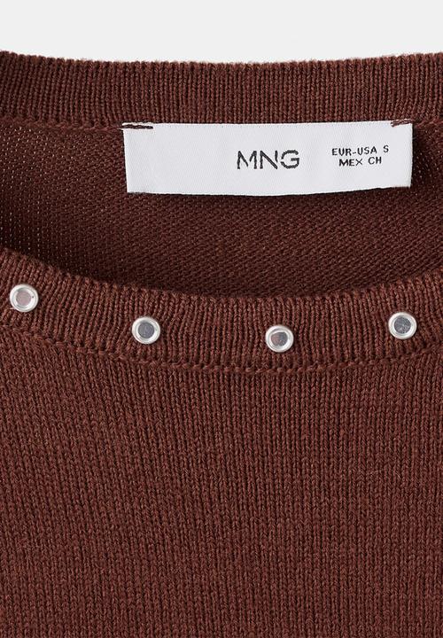 MANGO - Sweater study - brown