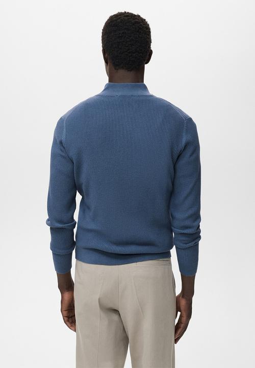 MANGO - Jersey Antiguap - Medium Blue