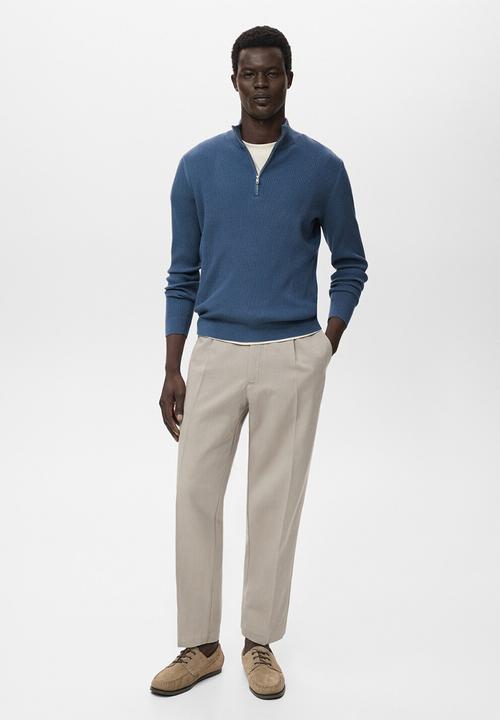MANGO - Jersey Antiguap - Medium Blue