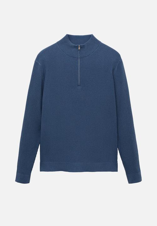 MANGO - Jersey Antiguap - Medium Blue