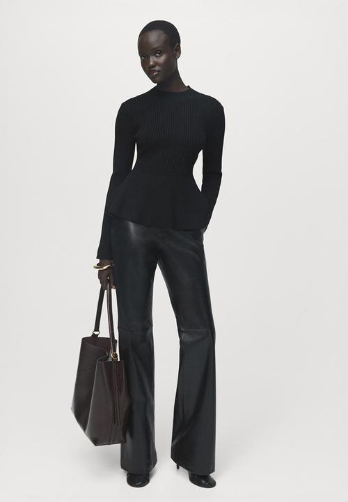 MANGO - Sweater peplum - black