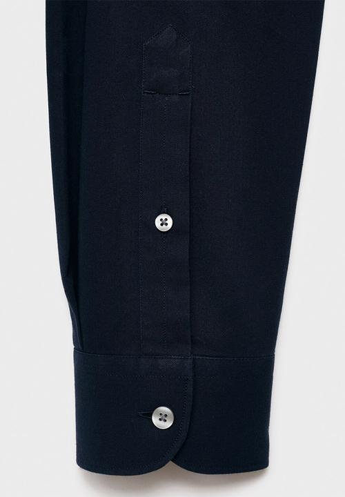 MANGO - Camisa Twill - Navy