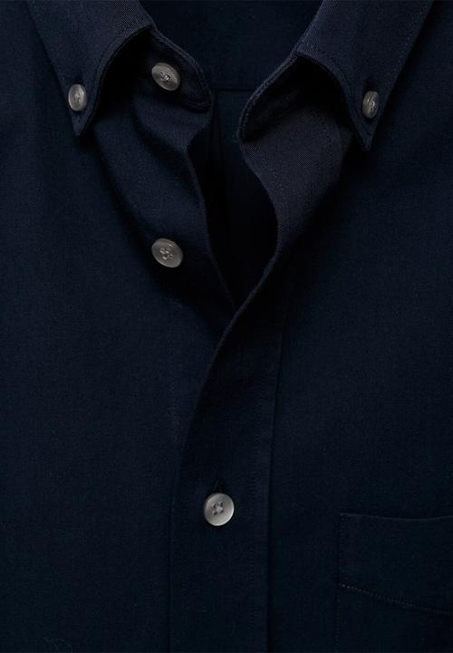 MANGO - Camisa Twill - Navy