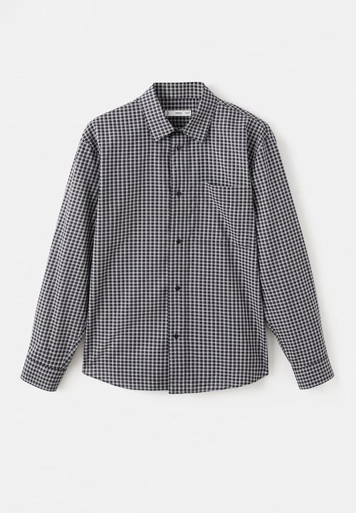 MANGO - Camisa Vichy - Black