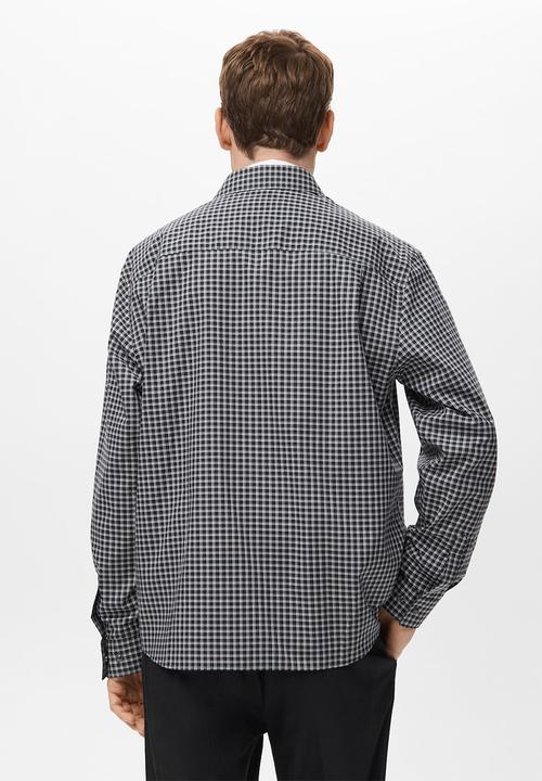 MANGO - Camisa Vichy - Black
