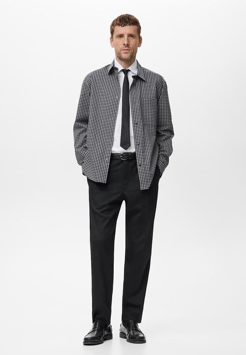 MANGO - Camisa Vichy - Black