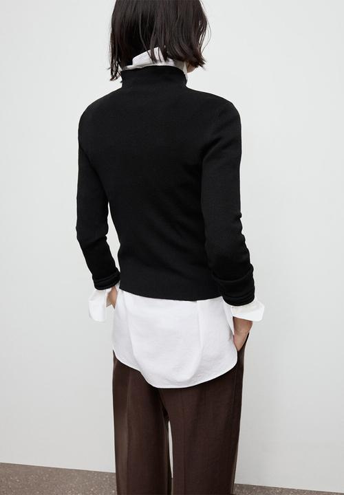 MANGO - Sweater hielo - black