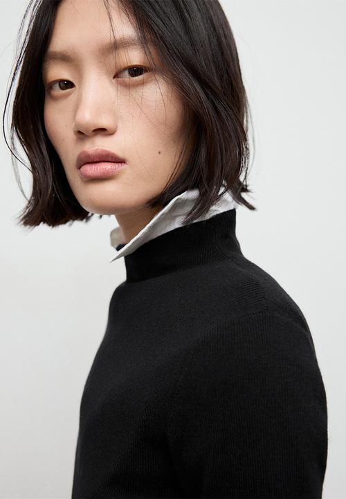 MANGO - Sweater hielo - black